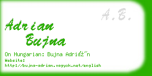 adrian bujna business card